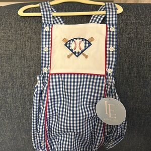 NEW with Tags Little English Boy Baseball Onesie